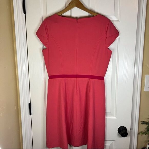 Marc New York Andrew Mark Cap Sleeve Mini Dress Size 14 Red Pink - Picture 8 of 8